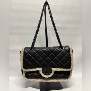 ✨Gilda Paris Quilted Fur Baguette Bag